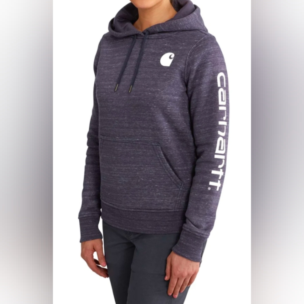 Carhartt Women's Relaxed Fit Midweight Graphic Logo Sweatshirt Size M MSRP $55